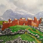 Historical Estate - a painting of a castle on a hill