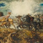 Ancient Horse - a painting of a group of men on horses