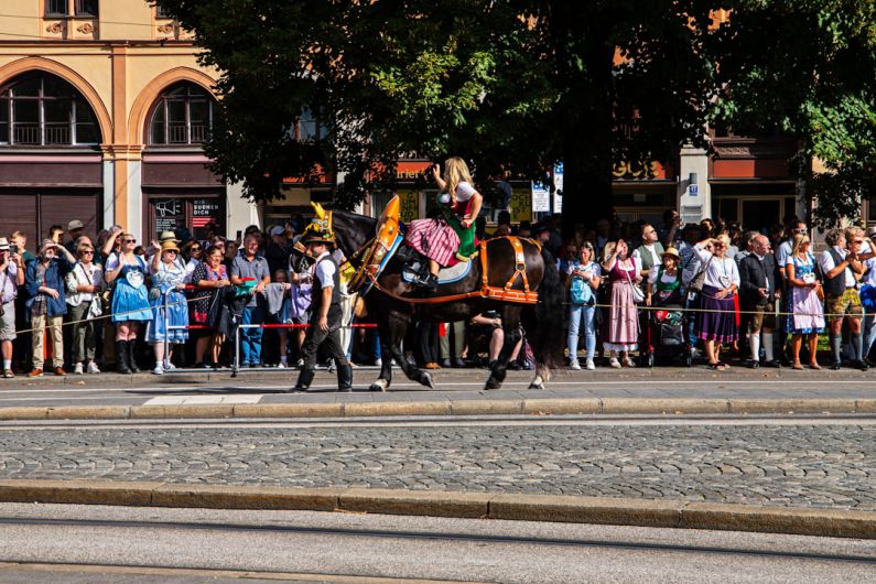 Cultural Horse - a man riding on the back of a black horse