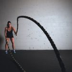 Workout Equestrian - woman holding brown ropes