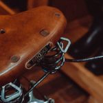 Saddle Fitting - brown leather motorcycle seat cover