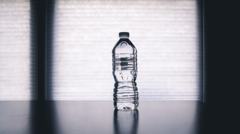 Hydration Health - clear drinking bottle filled with water